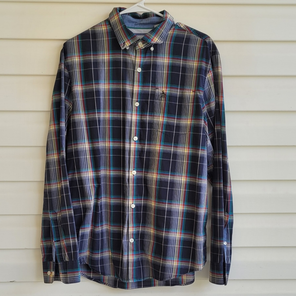 Penguin Button Down Shirt large
